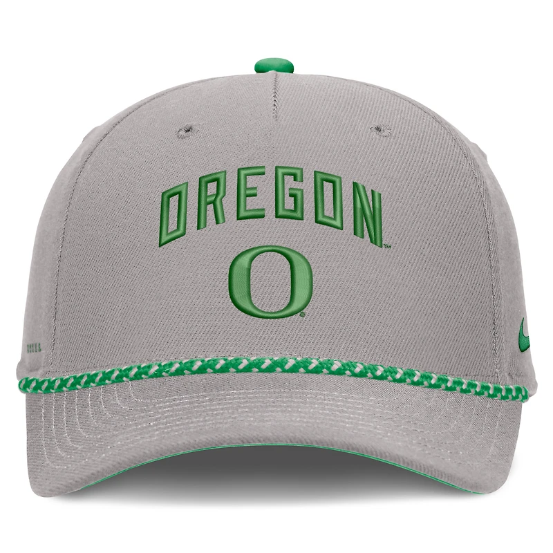 Unisex Nike Gray Oregon Ducks Primetime Rise Rope Adjustable Hat
