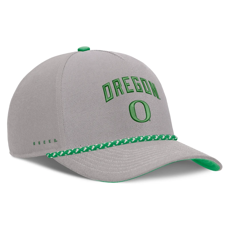 Unisex Nike Gray Oregon Ducks Primetime Rise Rope Adjustable Hat