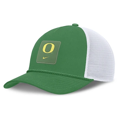 Casquette trucker unisexe Nike verte Oregon Ducks 2026 On-Field Gameday Rope, ajustable