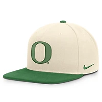 Casquette unisexe Nike Campus Prep verte/naturelle à pression