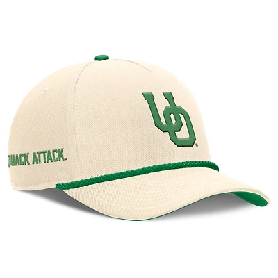 Casquette unisexe Nike Natural Oregon Ducks Legacy Vintage Rope Rise ajustable