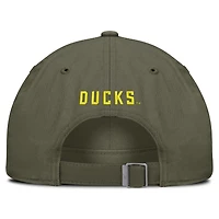 Unisex Nike  Olive Oregon Ducks Primetime Club Adjustable Hat