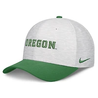 Casquette unisexe Nike blanche/verte Oregon Ducks Primetime Rise ajustable
