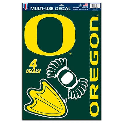 Planche d'autocollants multi-usages WinCraft Oregon Ducks 11" x 17"