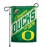 Drapeau de jardin double face WinCraft Oregon Ducks, logo rétro 12 po x 18 po