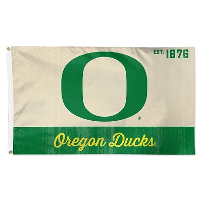 WinCraft Oregon Ducks Drapeau de luxe rétro simple face 3 pi x 5 pi