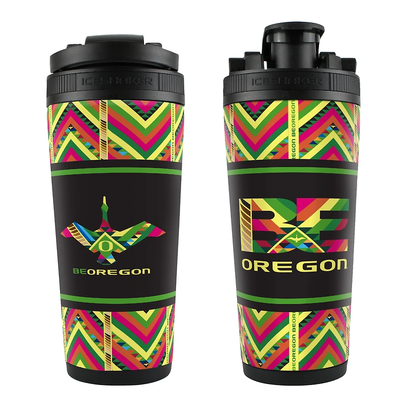 Bouteille shaker WinCraft Oregon Ducks Be Oregon 26 oz. 4D Ice