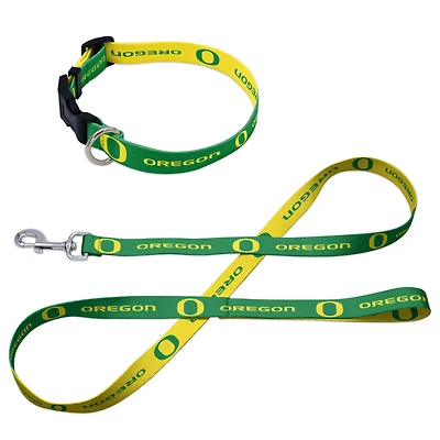 Ensemble laisse et collier pour animaux de compagnie WinCraft Oregon Ducks
