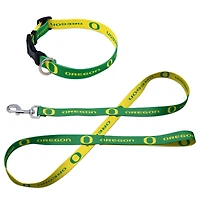 Ensemble laisse et collier pour animaux de compagnie WinCraft Oregon Ducks