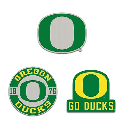 Ensemble de trois pin de collection WinCraft Oregon Ducks