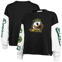 T-shirt à manches longues noir Oregon Ducks Sydney 47 pour femme