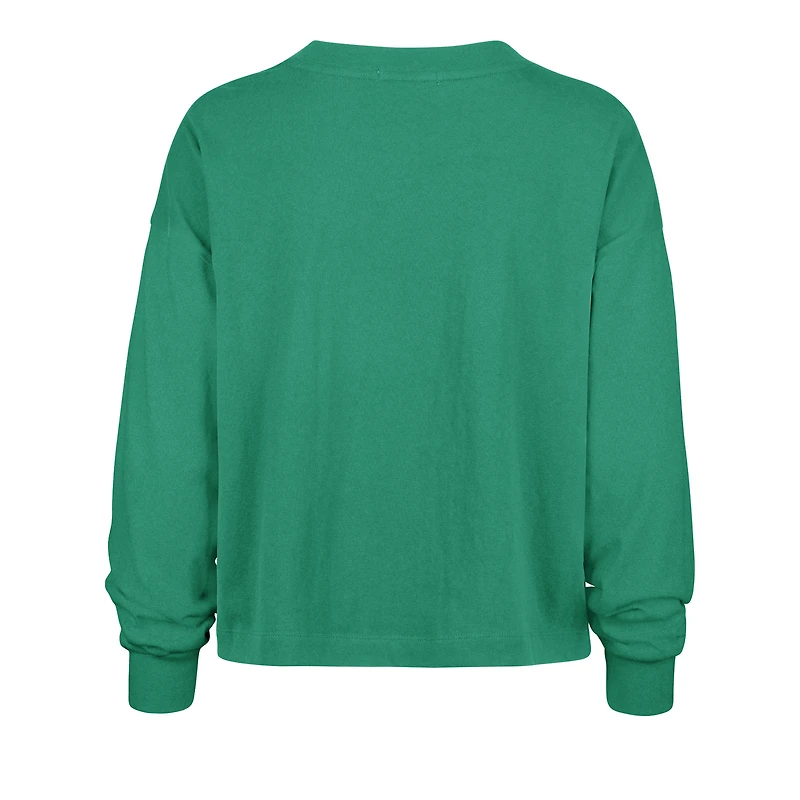 T-shirt à manches longues pour femmes '47 Kelly Green Oregon Ducks Stacked Sydney