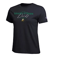 Women's Champion  Black Oregon Ducks Lifestyle T-Shirt