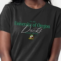 Women's Champion  Black Oregon Ducks Lifestyle T-Shirt