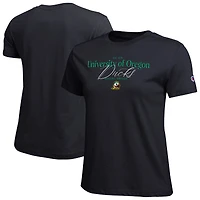T-shirt de style vie noir Champion Oregon Ducks pour femmes