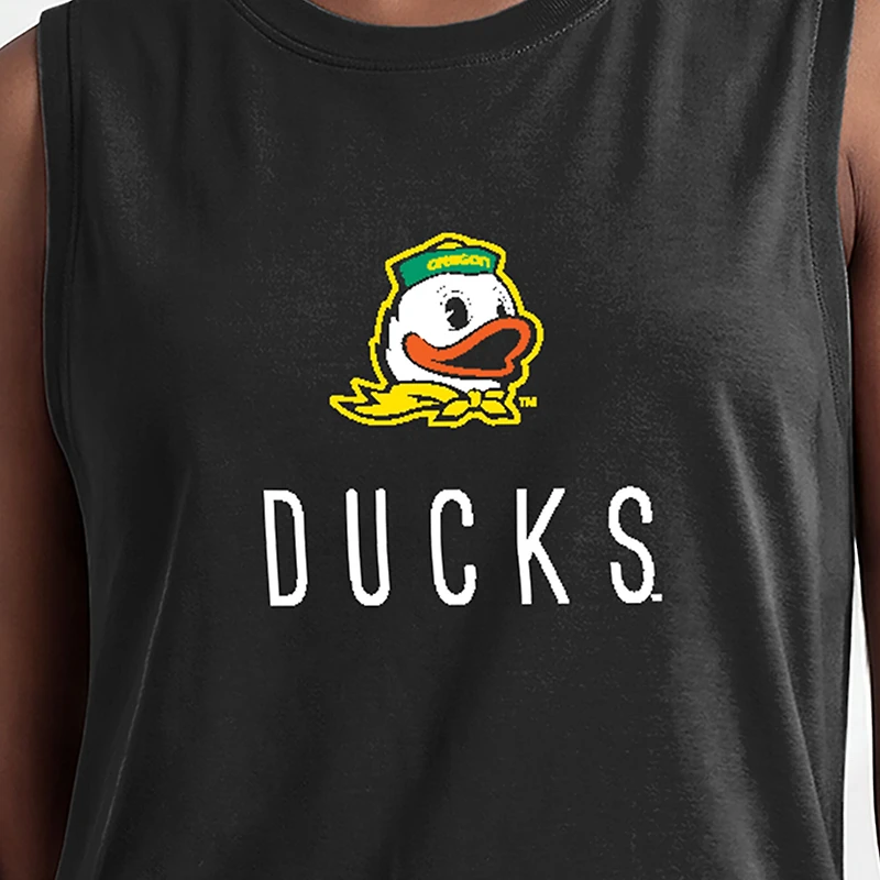 Women's Champion  Black Oregon Ducks Lifestyle Tank Top