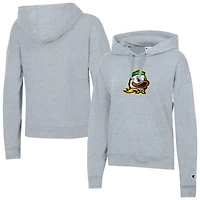 Sweat à capuche en polaire Powerblend Champion Gray Oregon Ducks pour femme