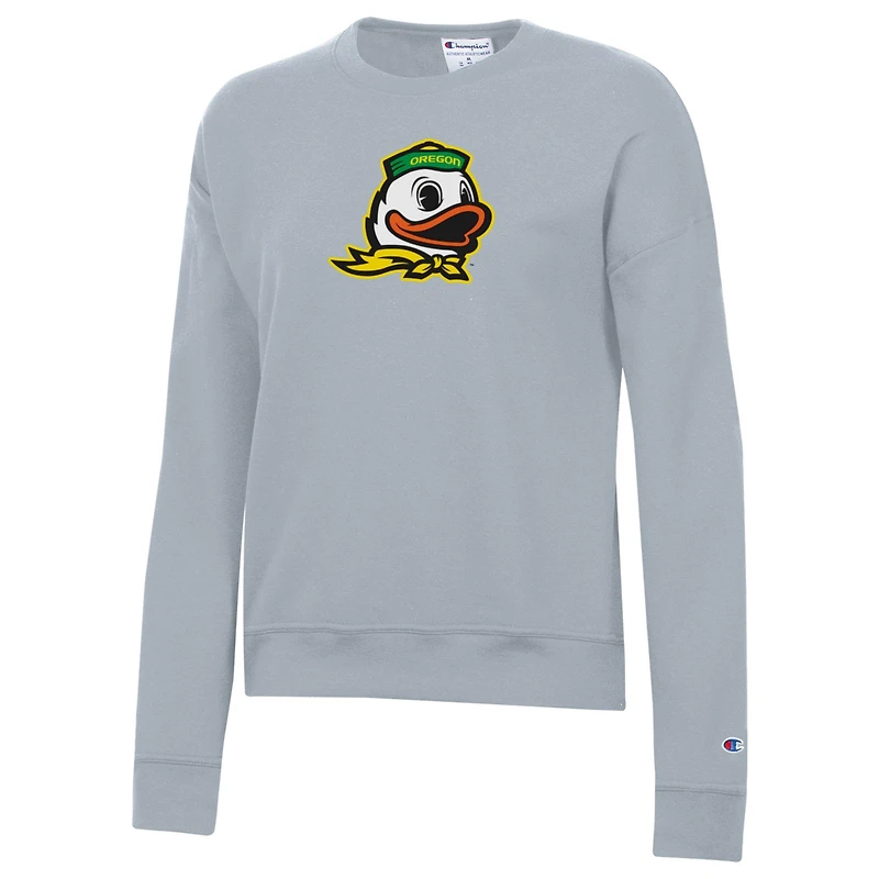 Sweat-shirt Powerblend gris Champion pour femme des Oregon Ducks