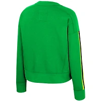 Women's Colosseum  Green Oregon Ducks Honeymoon Sweatshirt