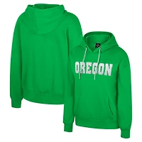 Sweat à capuche cordon de serrage avec strass réfléchissants Colosseum Green Oregon Ducks pour femmes