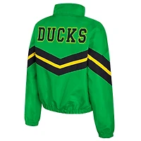 Women's Colosseum  Green Oregon Ducks Thin Ice Full-Zip Windbreaker