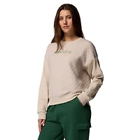 Women's Columbia Beige Oregon Ducks Collegiate Hart Mountain™ Quilted Sweatshirt