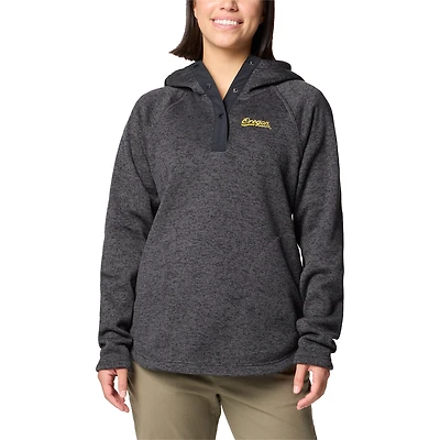Women's Columbia Gray Oregon Ducks Sweater Weather Raglan Pullover Hoodie