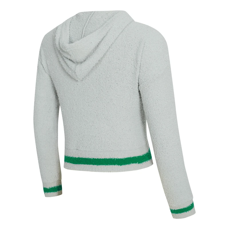 Ensemble sweat à capuche et short manches longues Whitley gris/vert pour femme Concepts Sport des Oregon Ducks