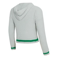 Ensemble sweat à capuche et short manches longues Whitley gris/vert pour femme Concepts Sport des Oregon Ducks