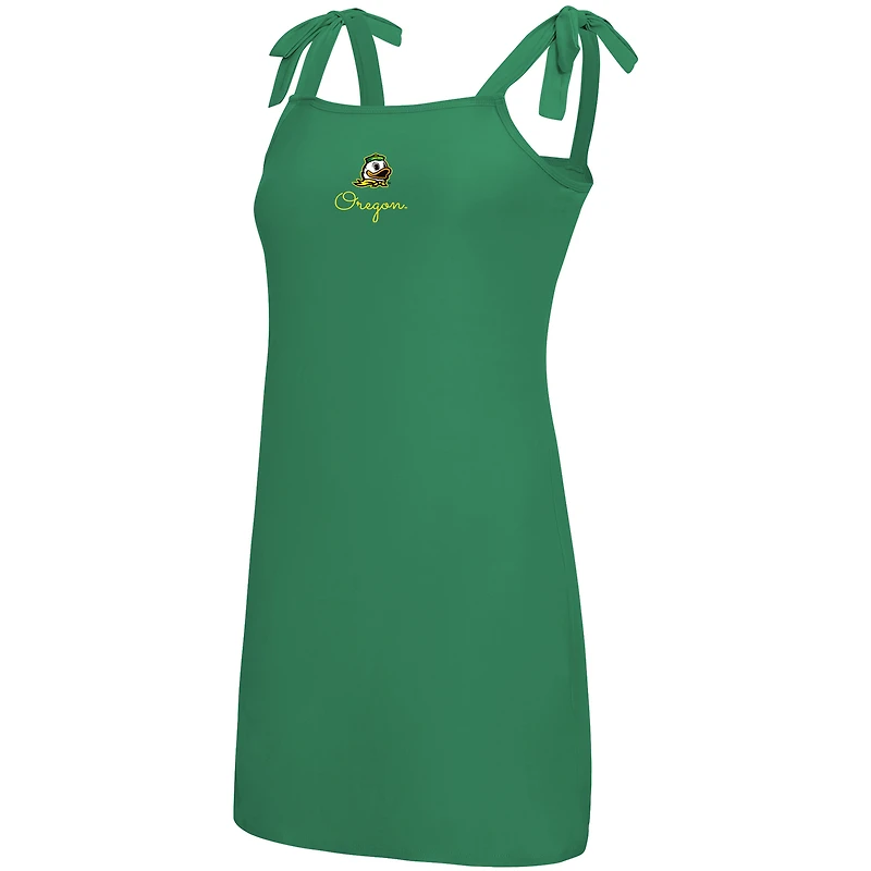 Chemise de nuit nouée aux épaules Concepts Sport Kelly Green des Oregon Ducks pour femmes