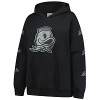 Women's Fanatics Black Oregon Ducks Plus Sleeve Hit Pullover Hoodie