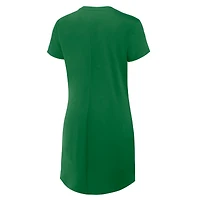 Robe t-shirt drapée froncée Fanatics Green Oregon Ducks pour femme