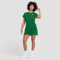 Robe t-shirt drapée froncée Fanatics Green Oregon Ducks pour femme