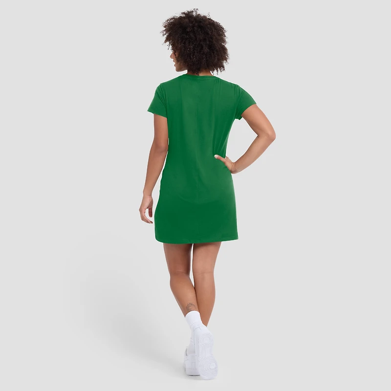 Robe t-shirt drapée froncée Fanatics Green Oregon Ducks pour femme
