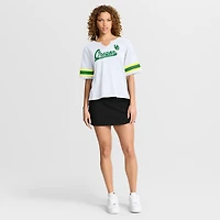 T-shirt blanc Fanatics pour femme avec inscription « Hometown » des Oregon Ducks