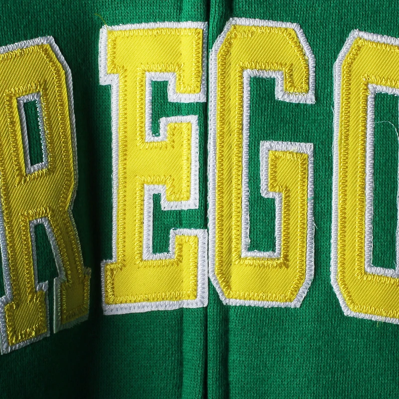 Sweat à capuche zippé Kelly Green pour femme, Oregon Ducks, nom en arc de cercle