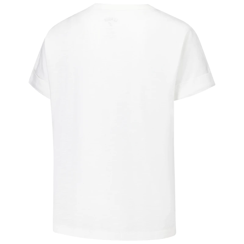 Women's League Collegiate Wear White Oregon Ducks Slub Rolled Cuff T-Shirt