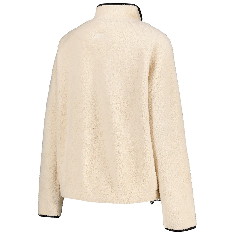 Sweat-shirt naturel à demi-zip Everest des Ducks de l'Oregon pour femmes