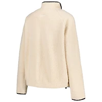 Sweat-shirt naturel à demi-zip Everest des Ducks de l'Oregon pour femmes
