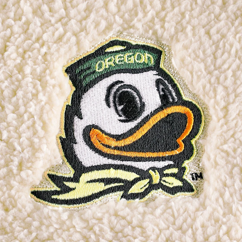 Sweat-shirt naturel à demi-zip Everest des Ducks de l'Oregon pour femmes