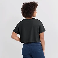 Women's Nike Black Oregon Ducks Athletic Prep Arch Dri-FIT Cropped T-Shirt