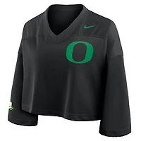 Maillot court Nike noir Oregon Ducks en maille Dri-FIT pour femme