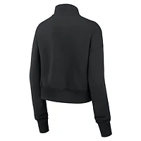 Sweat-shirt Nike noir à demi-zip avec logo Legacy Elevated des Oregon Ducks pour femme