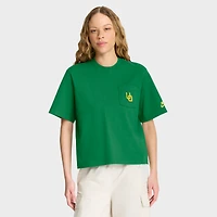 Women's Nike  Green Oregon Ducks Legacy Pocket Boxy T-Shirt