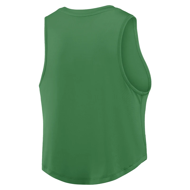 Women's Nike Green Oregon Ducks One Dri-FIT Cropped Tank Top