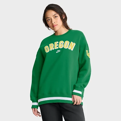 Sweat-shirt Nike vert surdimensionné Legacy Phoenix pour femme des Oregon Ducks