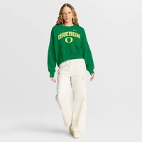 Women's Nike Green Oregon Ducks Oversized Phoenix Arch Pullover Sweatshirt