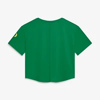 Women's Nike Green Oregon Ducks Premium Performance Dri-FIT Cropped Top