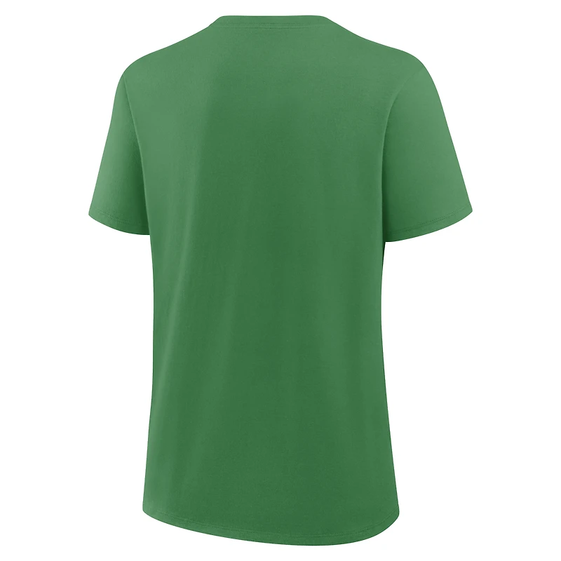 T-shirt Nike vert pour femmes avec logo principal des Oregon Ducks
