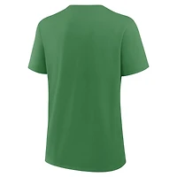 T-shirt Nike vert pour femmes avec logo principal des Oregon Ducks